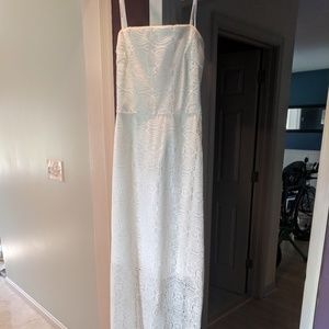 Bisou Bisou amazing summer gown, white, size 4